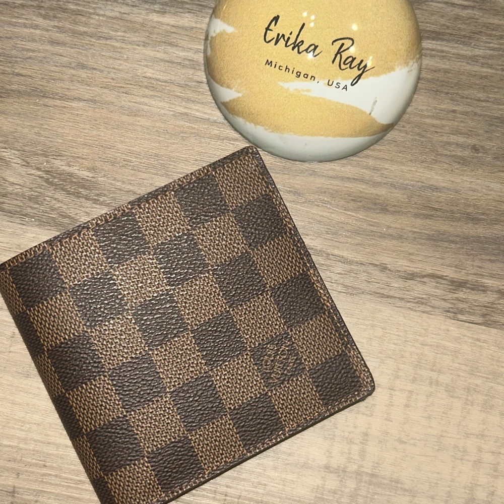 Louis Vuitton Brown Damier Ebene Bifold Wallet